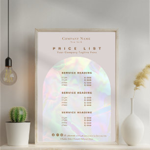 Poster Elegante Holographic Aura Arch Beige Price List