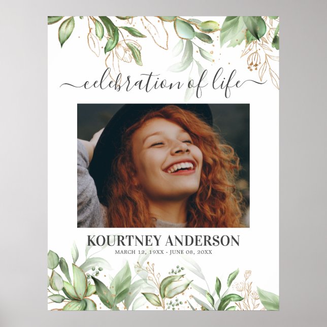 Poster Elegante Memorial Botânico (Frente)