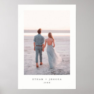 Póster Elegante Minimalista   Sua Foto Pessoal
