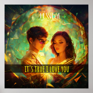 Poster "Elegante Modern Wall Art Poster: Lover Design"