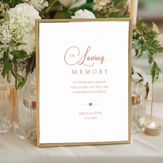 Poster Elegante No Casamento Da Memória De Adorto (Criador carregado)