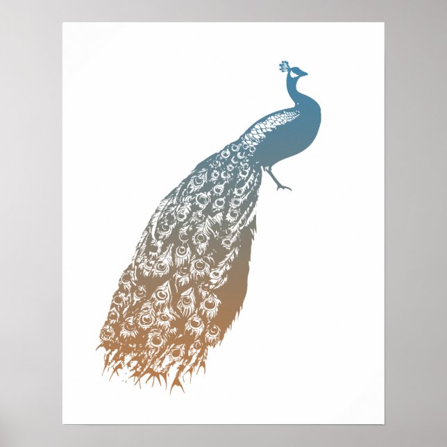 Poster Elegante Peacock (Frente)