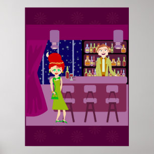 Póster Elegante ponto de encontro