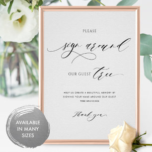 Poster Elegante Por Favor, Assine Em Volta De Nosso Sinal