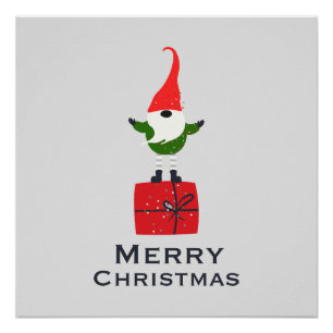 Póster Elegante Poster de Elf Wall Art de Natal