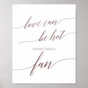 Poster Elegante Rosa Dourado Love Pode Ser Um Sinal De Ve