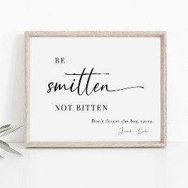 Poster Elegante Sunscreen e Inseto Spray Sinal