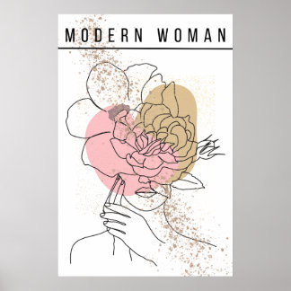 Poster Elegante Visionen - Modern Woman Kunstposter