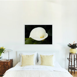 Póster Elegante White Calla Lily Bloom Floral