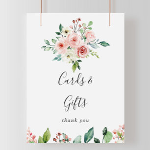 Poster Elegantes Florais Delicados de Outono Cartões e Pr