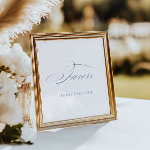 Poster Elegantes Lembrancinhas de Casamento em Caligrafia