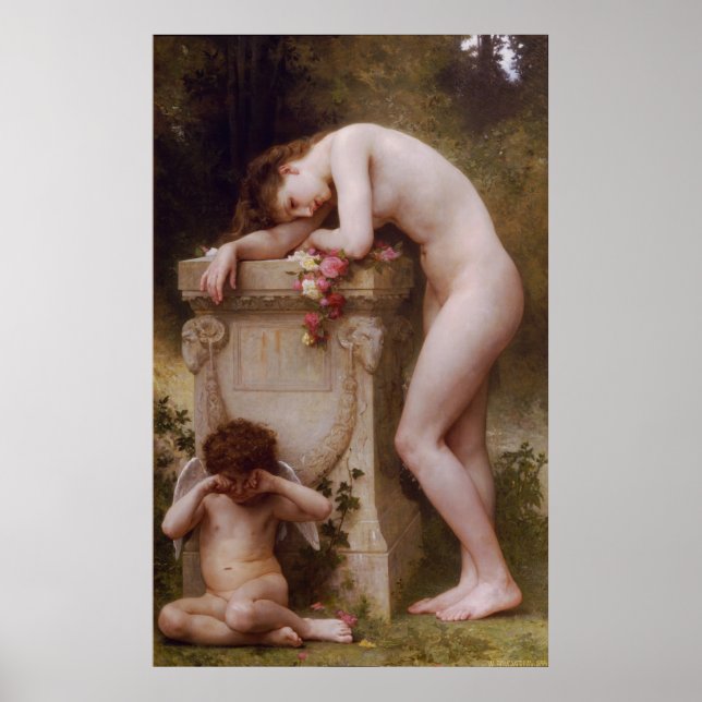 Póster Elegia de Bouguereau (Douleur d'amour) (1899) (Frente)