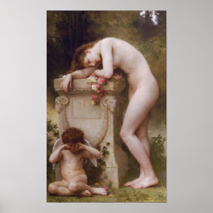Póster Elegia por William-Adolphe Bouguereau