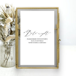 Poster Elegnat Chá de panela Date Jar Noite