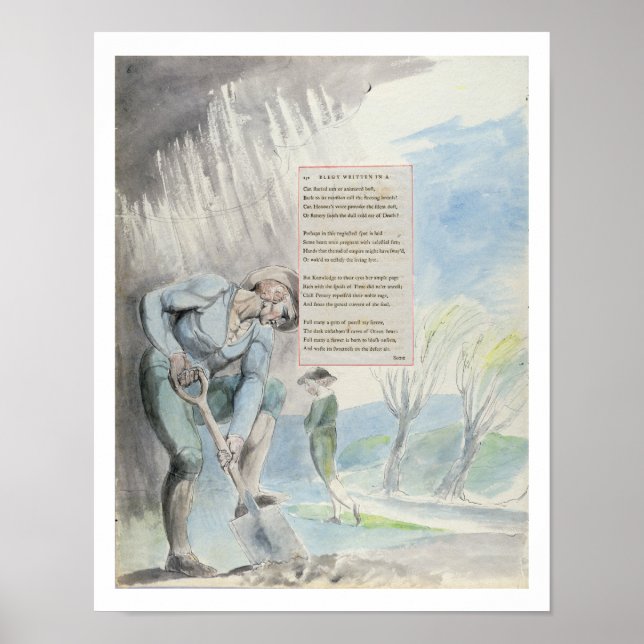 Póster "Elegy escrito em um País Church-Yard", design 1 (Frente)