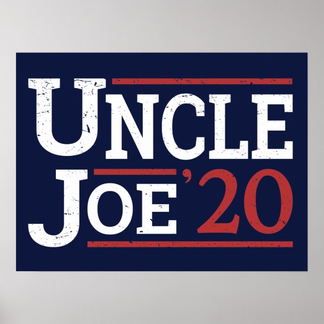 Poster Eleição 2020 - Tio Joe (Frente)