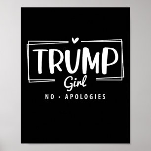 Poster Eleição 2024 da Trump Girl sem desculpas