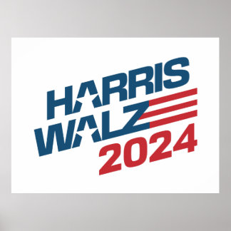 Poster Eleição 2024 Harris Walz
