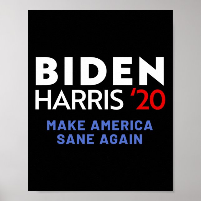 Poster Eleição De Biden Kamala Harris Liberal Democrat 20 (Frente)