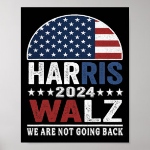 Poster Eleição de Camisa Waltz 2024 Kamala Haris Tim Walt