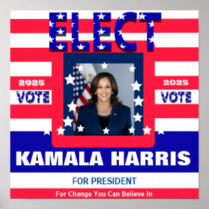 Poster Eleição de Kamala Harris