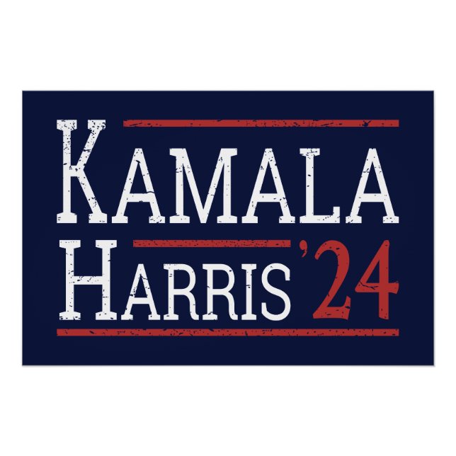 Póster Eleição De Kamala Harris 2024 I (Frente)
