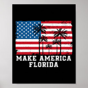 Poster Eleição de Trump Desantis 2024, na América Flórida