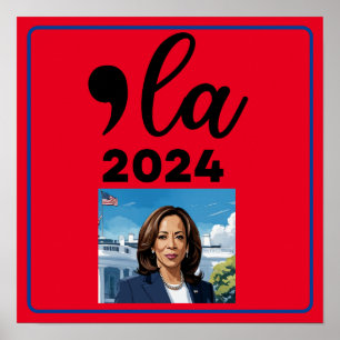 Poster Eleição Kamala Harris 2024 Engraçado Anti Trump