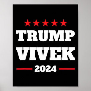 Poster Eleição Negligenciada Pro Donald Trump Vivek 2024