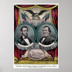 Póster Eleição Presidencial Republicana da Guerra Civil
