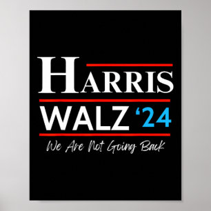 Poster Eleição Waltz 2024 Kamala Harris Tim Waltz 2024 &