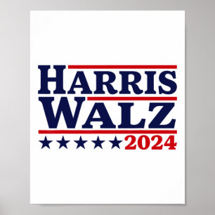 Poster Eleição Walz 2024 Kamala Harris Tim Waltz 2024 13