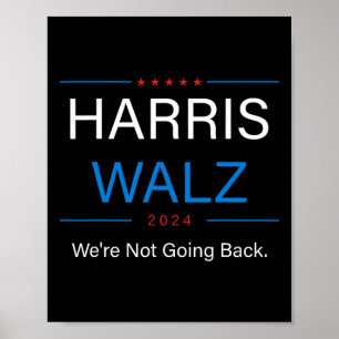 Poster Eleição Walz 2024 Kamala Harris Tim Walz Walz Walt