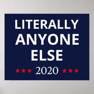 Poster Eleições 2020, Anti-Trump - Anyone Else II