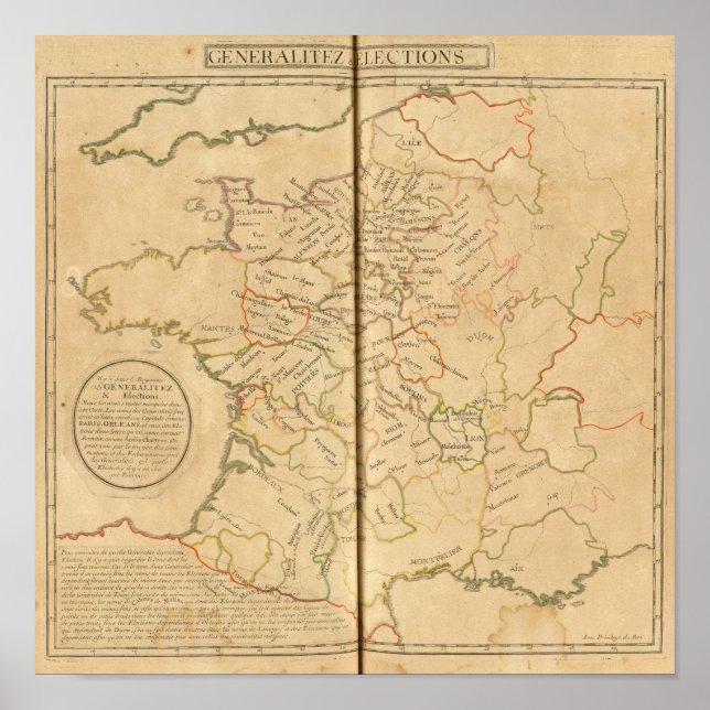 Póster Eleições gerais na França (Frente)