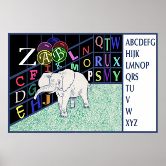 Póster Elemento ELEFANTE ABC nº 140/pos