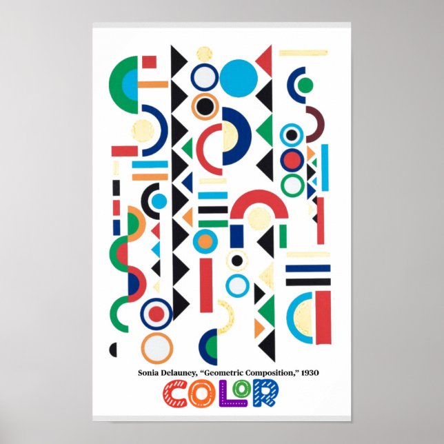 Poster Elementos da Arte - Cor, Sonia Delauney (Frente)
