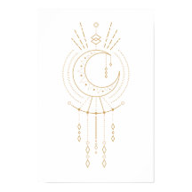 Elementos da Lua da Geometria Dourada Moderna de M