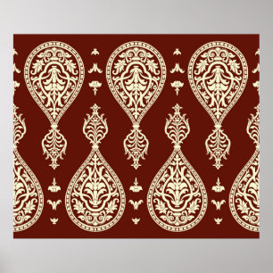 Poster Elementos de vindima sobre fundo escuro