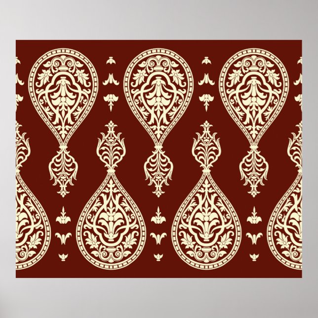 Poster Elementos de vindima sobre fundo escuro (Frente)