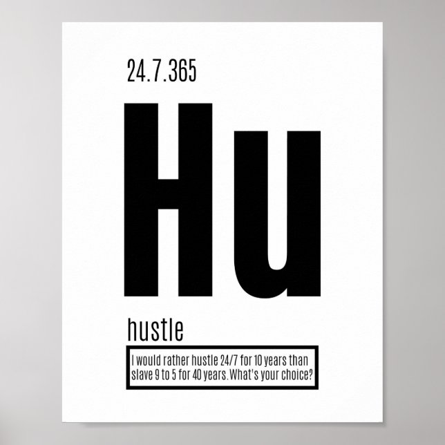 Poster Elementos fundamentais do sucesso - Hustle (Frente)
