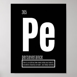 Poster Elementos fundamentais do sucesso - Perseverança