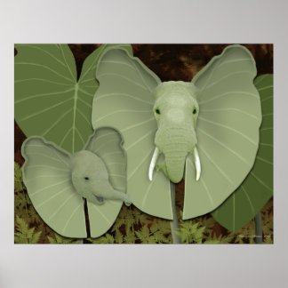 Poster Elephant Ears Fantasy Plant