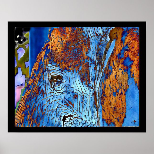 Poster Elephant Eye Fotografia Original Arte Digital (Frente)