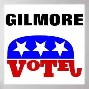 Póster Elephant Republicano Jim Gilmore