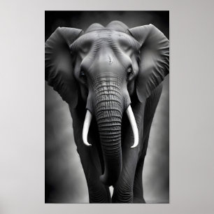 Poster Elephant Willife Wallpaper majestoso