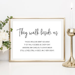 Poster Eles Andam ao Nosso Lado Poema de Casamento Memori