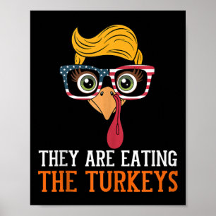 Poster Eles Estão Comendo Perus Engraçados Graças À Turqu