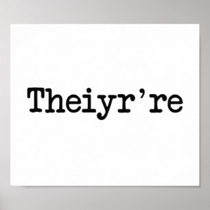 Poster Eles estão lá. Eles são o Grammer Typo