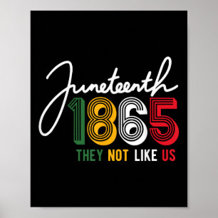 Poster Eles Não Gostam de Nós Juneteenth 1865 Orgulho Ind